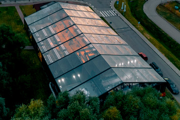 Tent for a dinner at «Skolkovo»